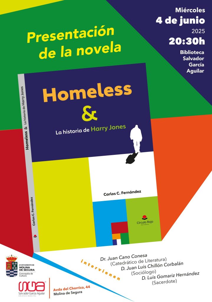 Libro 'Homeless & La historia de Harry Jones' de Carlos C. Fernández CARTEL