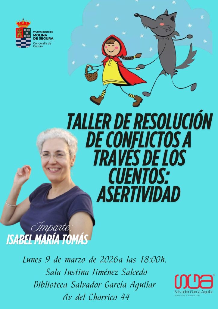 Cultura Molina Taller de resolución de conflictos a través de los cuentos, asertividad en BSGA Día 9 CARTEL