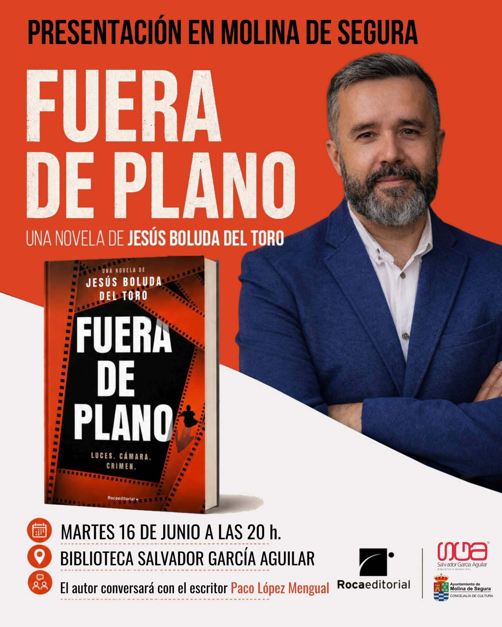 Libro 'Fuera de plano', de Jesús Boluda del Toro CARTEL